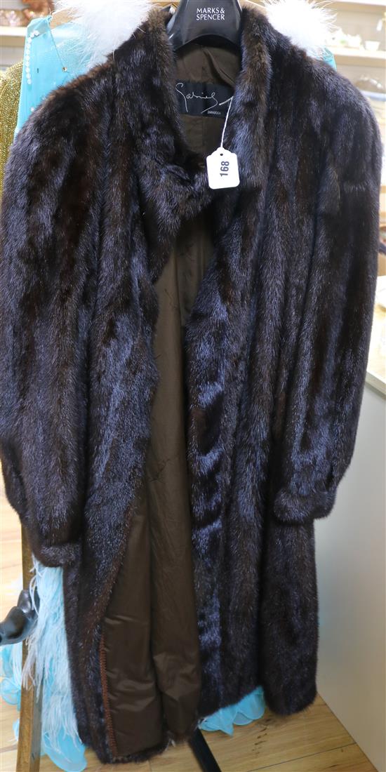 A full length mink coat